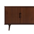 thumbnail image 4 of 60" Simple 4-Door Solid Wood TV Stand - Walnut, 4 of 6