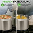 thumbnail image 4 of NutriChef 14-Quart Stainless Steel Stockpot with Lid, Heavy-Duty Induction Soup Pot, Gas/Induction/Ceramic/Glass/Halogen Compatible, 4 of 5