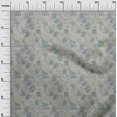 thumbnail image 2 of oneOone Silk Tabby Fabric Leaves & Floral Artistic Printed Craft Fabric BTY 42 Inch Wide, 2 of 4