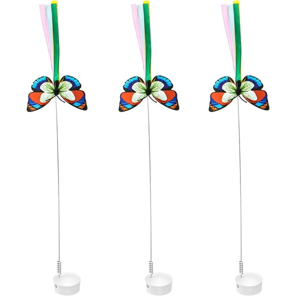 Pack of 3 Butterfly Refills 3 in 1 Hide and Seek Cat Toys