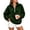 Dark Green,#048, variant on Quarter Zip Pullover Women Flannel Long Oversized Sweatshirt Winter,S