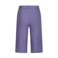 thumbnail image 5 of ABATAB Women's Bermuda Shorts Lightweight Casual Lounge Shorts Wide Leg Baggy Golf Hiking Travel Shorts with Pockets, 5 of 7