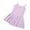 Purple, variant on Kovlvoll Toddler Girls' Clothes Summer Dress Solid Color Sleeveless Camisole Pleated Dance Practice Outfit Dresses