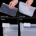 thumbnail image 2 of A5Binder Pockets, 6-Hole Punched Zipper Binder Pocket with Label Pocket, 2 of 4