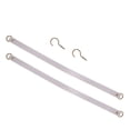 thumbnail image 3 of Spencer 2 Pack Leather Curtain Tie Backs Attach to Wall, Drape Holder Holdbacks Tiebacks with Metal Hooks, 3 of 8