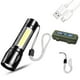 thumbnail image 1 of Linterna portátil de 10 W, alta luminosidad, recargable por USB, negra, compacta y ligera para iluminación exterior., 1 of 14