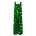 thumbnail image 7 of Tnhcen Women’s St. Patrick’s Day Green Clover Button Jumpsuit – Loose Fit Wide-Leg Romper with Pockets Pre-Shrunk Fabric S-2XL Sizes for Holiday Party or Casual Wear, 7 of 7