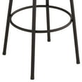 thumbnail image 5 of Elm Lane Lael Black Swivel Bar Stool 25 3/8" High Modern Industrial Wood Seat Curved Arm with Backrest Footrest for Kitchen Counter Height Island Home, 5 of 9