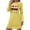 Yellow, variant on FAWUUDO Christmas Dresses for Women Cute Graphic Nightgown Loose Crewneck Nightshirts Long Sleeve T-Shirt Dress Sleepwear
