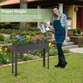 thumbnail image 2 of GVN Outdoor Raised Garden Bed, Yard Gardening Bed,Metal Raised Garden Bed with Legs and Drainage Hole for Vegetable Flower-40 x 11 x 31.5 inches, 2 of 10