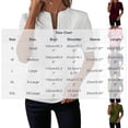 thumbnail image 4 of Hrsba Women Sweatshirts Crew Neck Quarter Zip Short Sleeve Loose Casual Pullover Light Daily Fashion Top Sweatshirt, 4 of 8