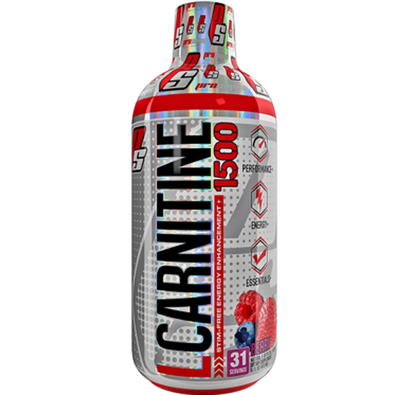 ProSupps L-Carnitine 1500 Liquid Stim-Free Energy Enhancer, Berry, 31 Servings