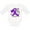 AA-White, variant on Inktastic Love, Care, Cure Cystic Fibrosis Awareness Purple Ribbon Boys or Girls Long Sleeve Baby Bodysuit