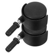 OUNONA 2pcs Replacement Chair Wheels Furniture Casters Office Chair Rollers
