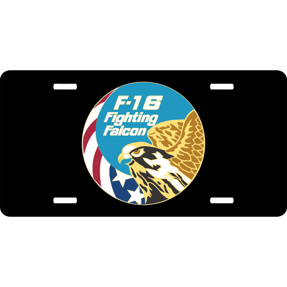 U.S. Air Force F-16 Fighting Falcon License Plate