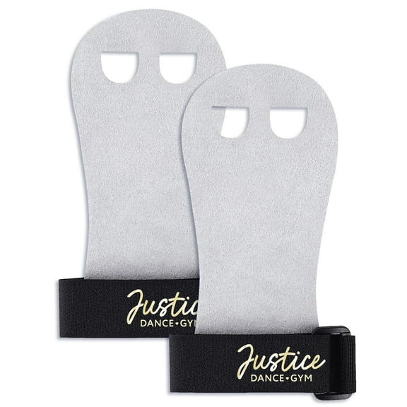 Justice Gymnastics Hand Grips- Medium, Black/White, 2 Pack