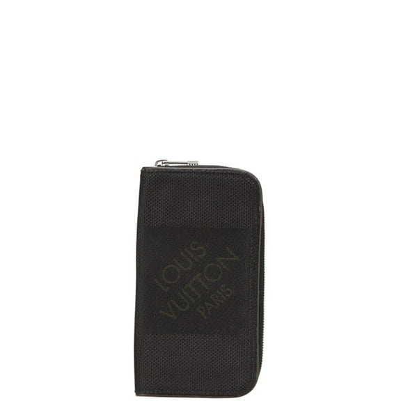 Pre-Owned Louis Vuitton Damier Geant Portefeuille Long Zipper Wallet M93546 Noir... (Good)