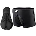 thumbnail image 3 of Pantalones Cortos De Ciclismo Unisex Gel Transpirable Bicicleta Deportes Ropa Interior (M) Negro JShteea Accesorios para bicicletas, 3 of 9