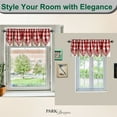 thumbnail image 5 of Park Designs Buffalo Check Lined Point Red Valance 72" x 15", 5 of 6