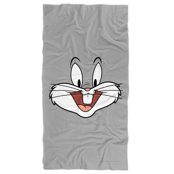 Looney Tunes Beach Towel, 30"x60" Bugs Bunny Face Beach Towel