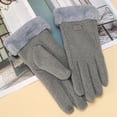 thumbnail image 5 of Guantes cálidos de invierno para mujer, guantes con pantalla táctil, guantes para enviar mensajes de texto a prueba de viento para conducir, senderismo y correr, 5 of 5
