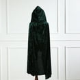 thumbnail image 4 of Riforla Child Toddler Boys Girls Fancy Party Hooded Robe Kids Hooded Cloak Green One Size, 4 of 4