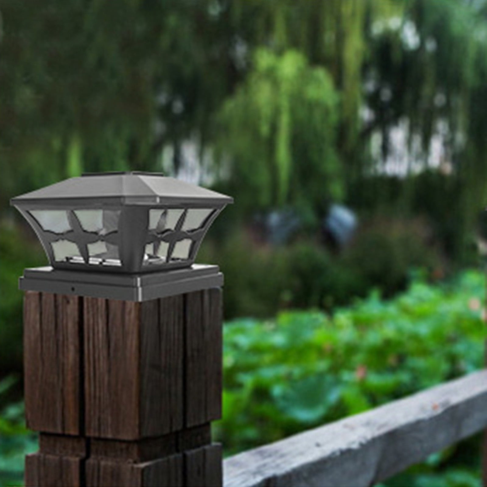 Shldybc Solar Post Lights Outdoor Fence Cap Light for Posts Patio