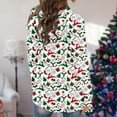 thumbnail image 4 of Lenago Women's Christmas Cardigan Santa Claus Print Cardigan Long Sleeve Cardigan Sweater Coat, 4 of 6
