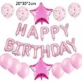 thumbnail image 2 of Juego de decoración de globos de feliz cumpleaños, globos con letras de aluminio, pancarta, globos de estrellas con lentejuelas para decoración de fiesta, 2 of 5