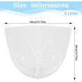 thumbnail image 2 of 1000 Pcs Sanitary Napkin Disposal Bags, 3 Gallon Trash Can Liners, Feminine Hygiene Wastebasket Liners, Small Clear Unscented Trash Bags for Bathroom, Office, Kitchen, 15.75 X 15.75 Inch,10 Roll, 2 of 4