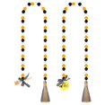 thumbnail image 2 of Big Saving! 2Pieces Bee Wood Bead Garland with Tassels Honeybee Wood Bead Spring Summer Rustic Farmhouse Home Decorations for Party Decor Tiered Tray Shelf Rae Dunn Displays, 2 of 12