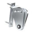 thumbnail image 4 of Pestillo de puerta deslizante, de puerta corrediza de granero, de privacidad s de perno deslizante Plata Sunnimix Cerradura de puerta de granero, 4 of 8