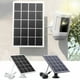 thumbnail image 1 of Panel de carga solar para timbre de cámara de vigilancia | Silicio monocristalino de 3,3 W y 5 V | Ángulo ajustable | Alta eficiencia | IP67 a prueba de agua | Cordón de 300 cm | Uso en exteriores, 1 of 8