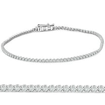 Pompeii3 1.23Ct TW Diamond Tennis Bracelet 7" 14k White Gold Lab Grown (E/F,VS1-VS2)