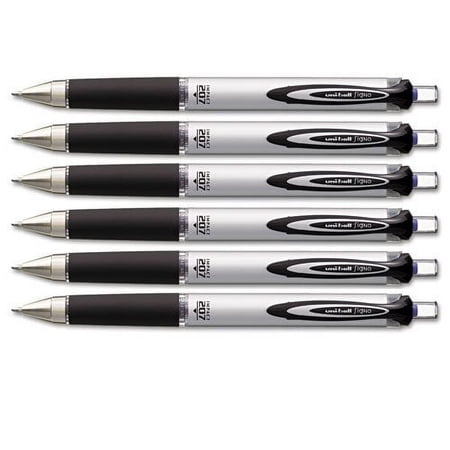 Uni-Ball Impact Retractable Gel Ink Pen Blue Ink 6 Pens (65871)