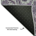 thumbnail image 3 of Addison Rugs Mayfield Washable Transitional Floral Purple Rectangle Rug, 10' x 14', 3 of 6