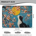 thumbnail image 7 of FOR U DESIGNS Cat Cherry Blossom Moon Print Car Trunk Mat for SUV Sedan Truck Anti-Slip All Weather Cargo Mat Rear Trunk Liner Decoration for Holiday Vacation Camping Picnic, 7 of 7