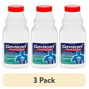 (3 pack) Gaviscon Extra Strength Heartburn Relief Antacid Liquid, Cool Mist, 12 Oz