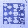 thumbnail image 1 of Ahgly Company Machine Washable Indoor Square Oriental Blue Traditional Area Rugs, 7' Square, 1 of 4