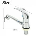 thumbnail image 6 of Basin Faucet Single Cold Sink Faucet Bathroom Faucet Chrome Single Handle Hole Bathroom Kitchen Basin Mixer, 6 of 7