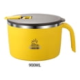 thumbnail image 4 of Bewildely Elegante cuenco de ramen, ligero y portátil para facilitar su transporte, adecuado para todas las ocasiones, de acero inoxidable. Cocina y Comedor Amarillo 900ML, 4 of 6