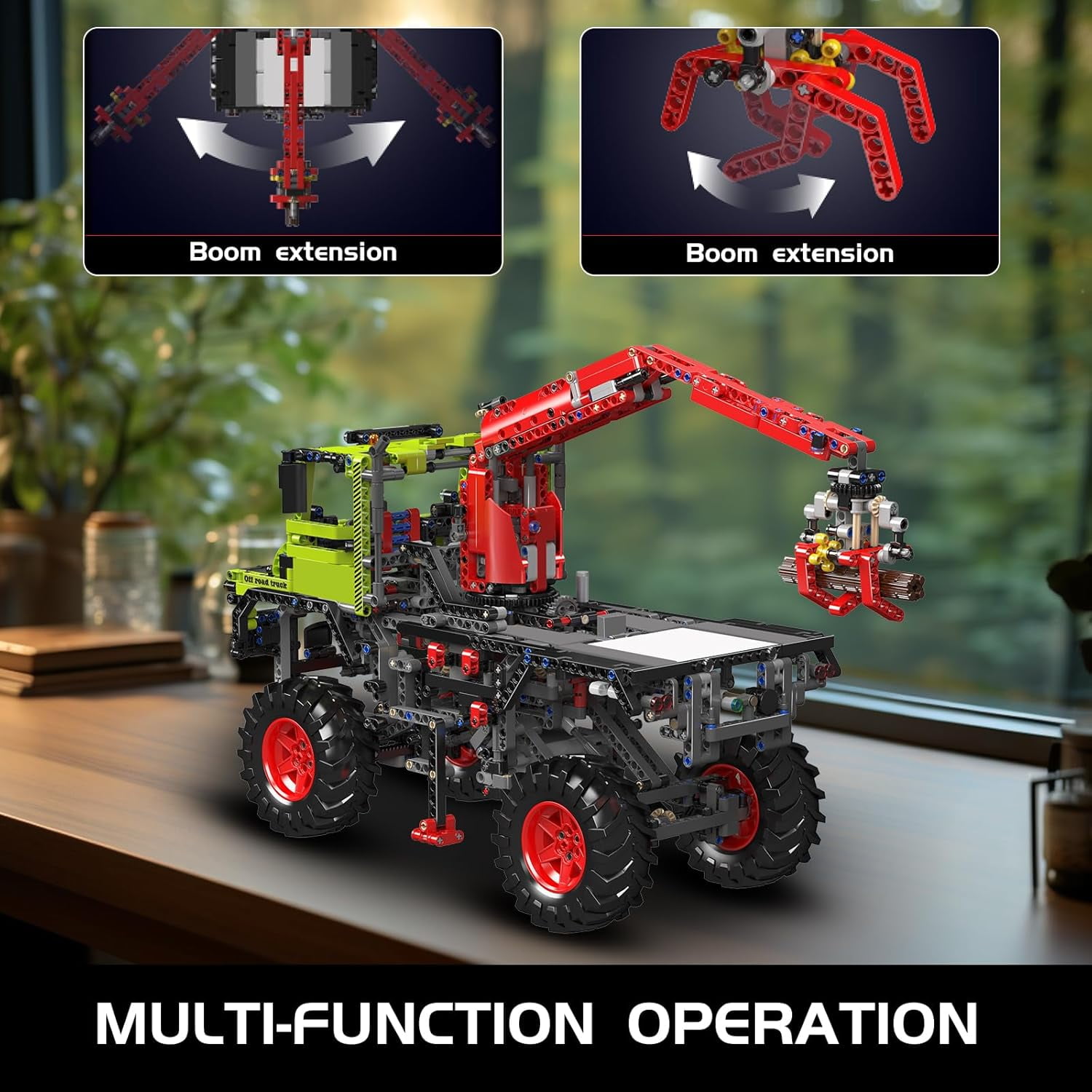Off-Road Trucks Building Kits, All-Terrain 4x4 Mountain Truck Car Sets Model with Electric Motor, Gift for Age 14+/Adult Collections Enthusiasts (2002+ Pieces)