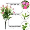 thumbnail image 3 of Flor artificial 4 piezas Ramo de eucalipto Plantas verdes, Flores de eucalipto falsas resistentes a los rayos UV para interior al aire libre Hogar Oficina Jardín Decoración de boda (Rosa) esquí esquí Gafas de esquí, 3 of 5