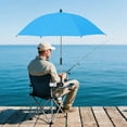 thumbnail image 5 of Sktrjpolfis Chair Umbrella with Clamp, 360° Adjustable Beach Umbrella, 83cm Diameter, UV Protection Rainproof Outdoor Umbrella, 5 of 5