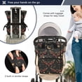 thumbnail image 4 of senya Diaper Bag Backpack, Bat Crescent Star Multifunction Travel Bag for Moms Dads, 4 of 6