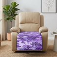 thumbnail image 4 of ZIATUBLES Violet Camouflage Print Recliner Chair Slipcover, Anti-Slip Washable Furniture Protector for Reclining Couch Seat Cushion, Pet Dog Cat Friendly Living Room Decor Accessory, 4 of 8