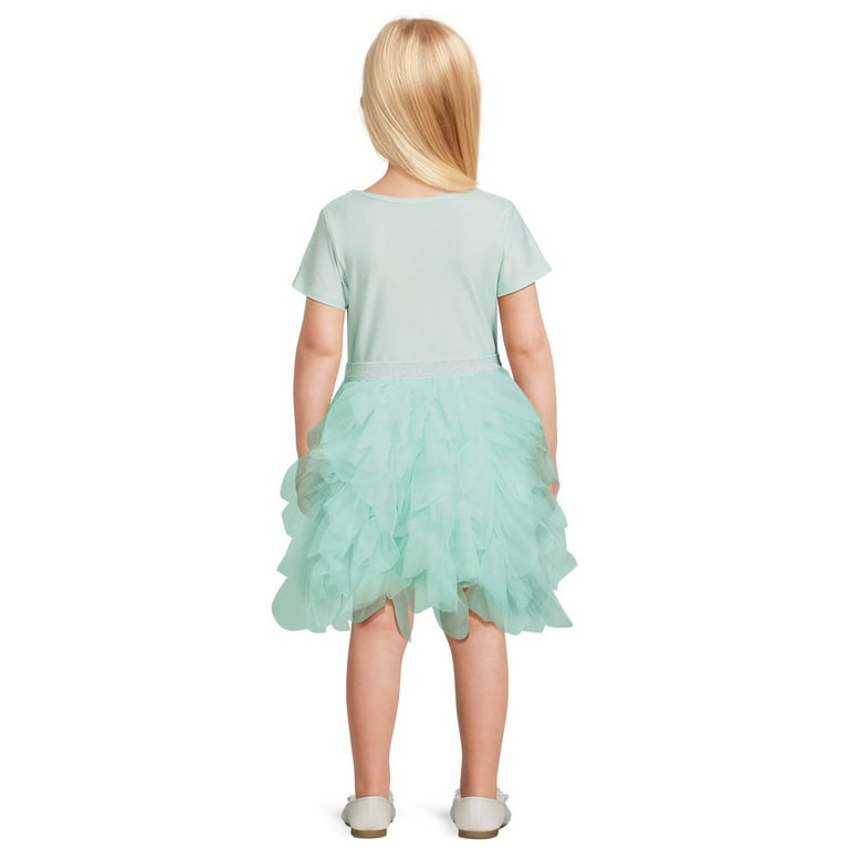 Disney Belle Toddler Girl Short Sleeve Tutu Dress, Sizes 12M-5T 