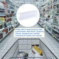 thumbnail image 3 of Uxcell Label Holder on Shelf Plastic for Wire Shelving Clear 80mm, 3 of 6