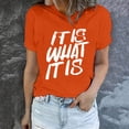 thumbnail image 1 of EGNMCR T-Shirts pour Femmes Printemps et Été Décontracté Quotidien Col Rond Manches Courtes Imprimé Graphique T-Shirt Manches Courtes Col Rond Haut/chemise, 1 of 7
