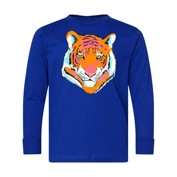 Inktastic Tiger Head Long Sleeve Youth T-Shirt